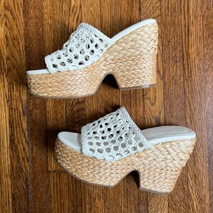 Marc Fisher LTD Hollis Lattice Woven Wedge Heels